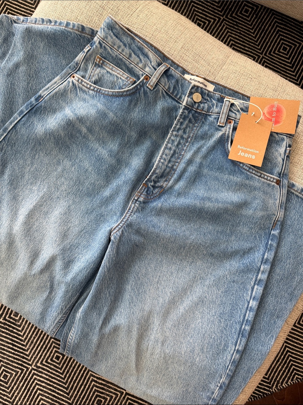 Reformation Cary High-Rise Slouchy Wide Leg Jeans - Colorado wash - Picture 3 of 5